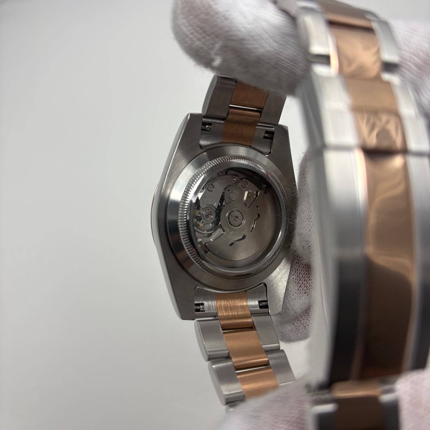 Seikojust Two Tone Rose Gold Black Dial