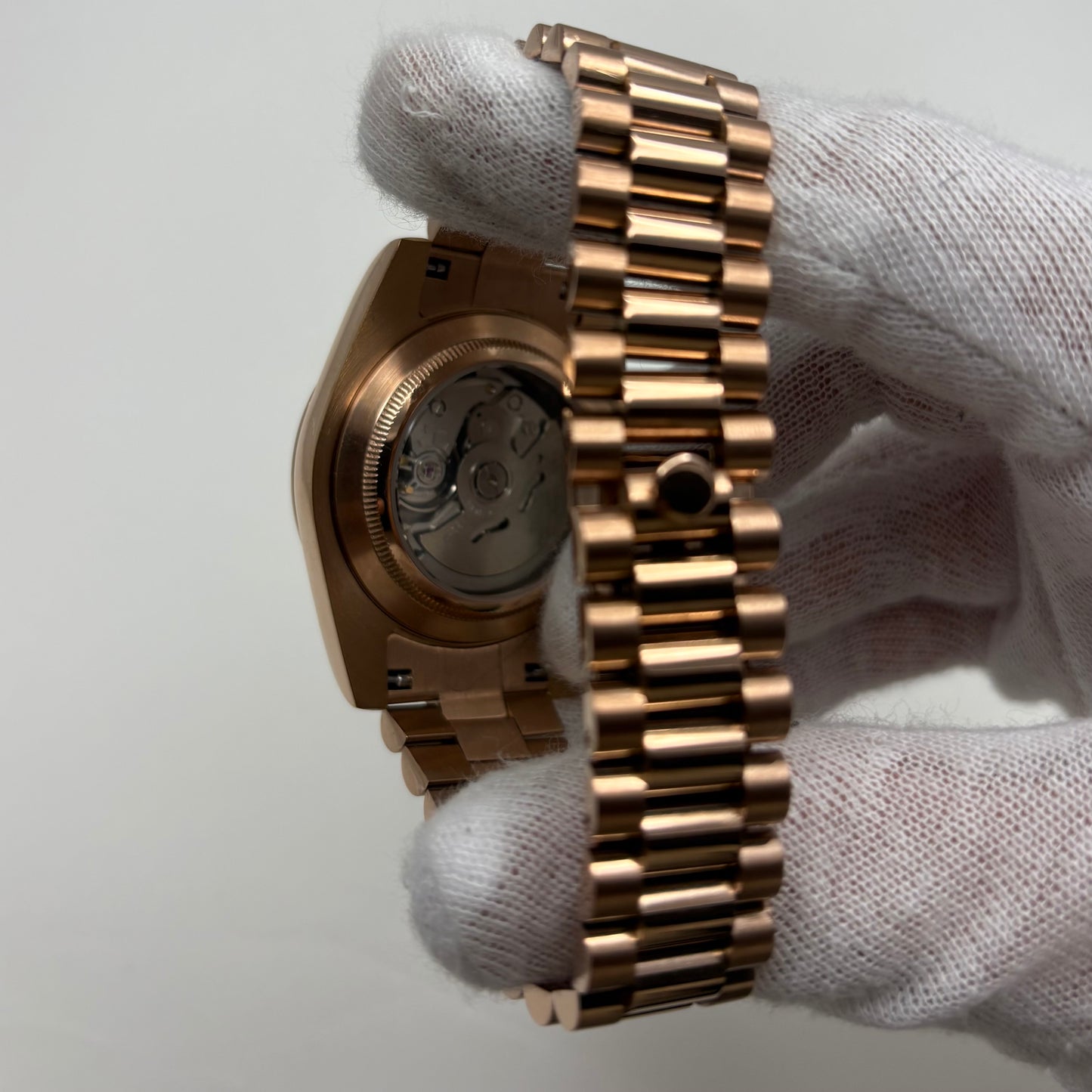 Seikojust Rose Gold Olive Presidential