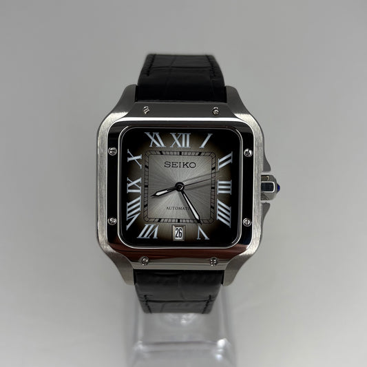 Santeiko Silver Burst Dial Leather