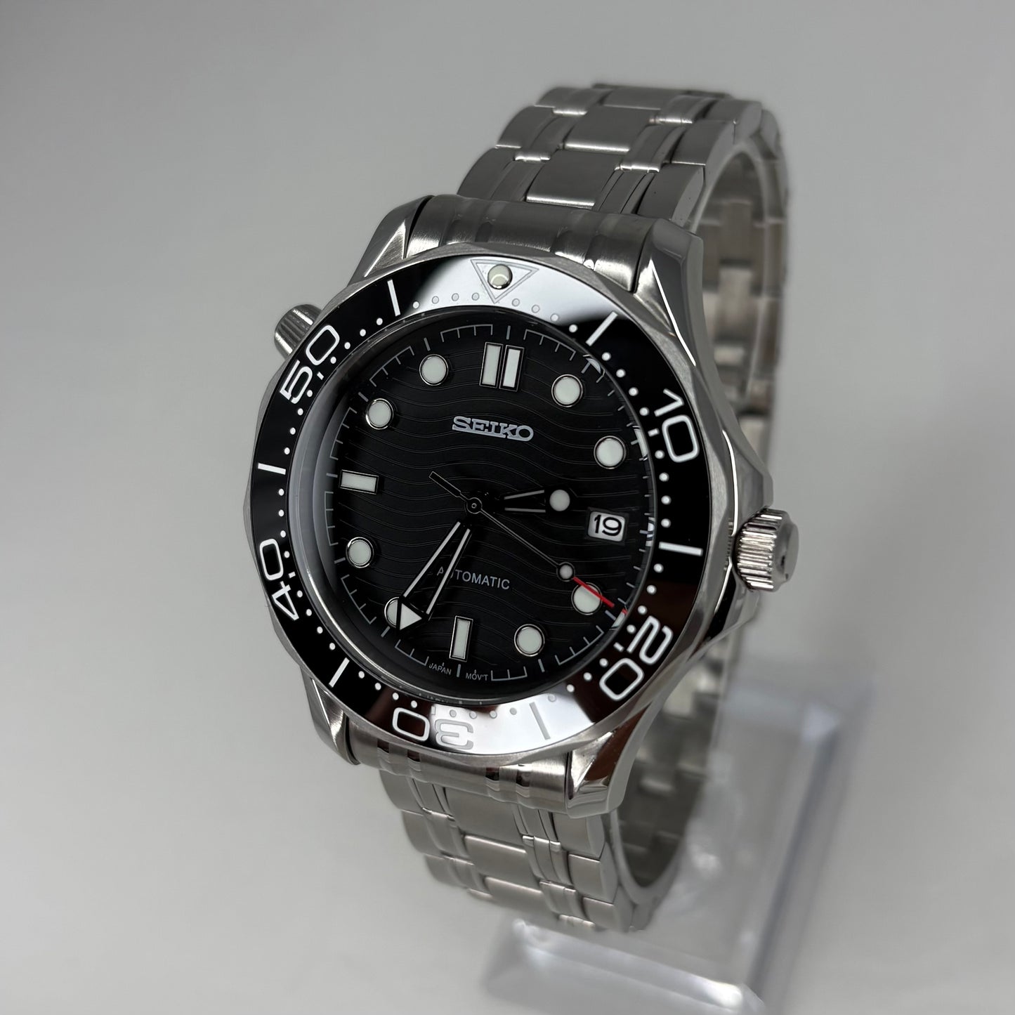 Seikomaster 007 Black Steel