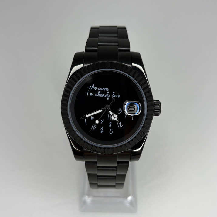 Seikojust  “Who Cares I’m Already Late” Black