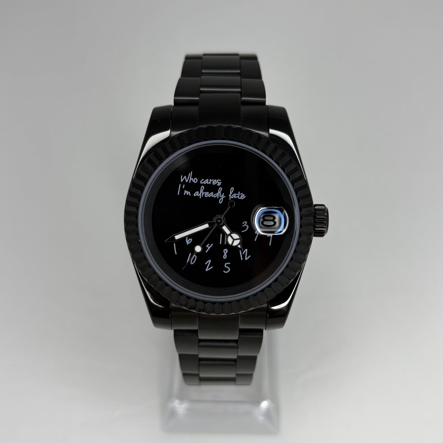Seikojust  “Who Cares I’m Already Late” Black