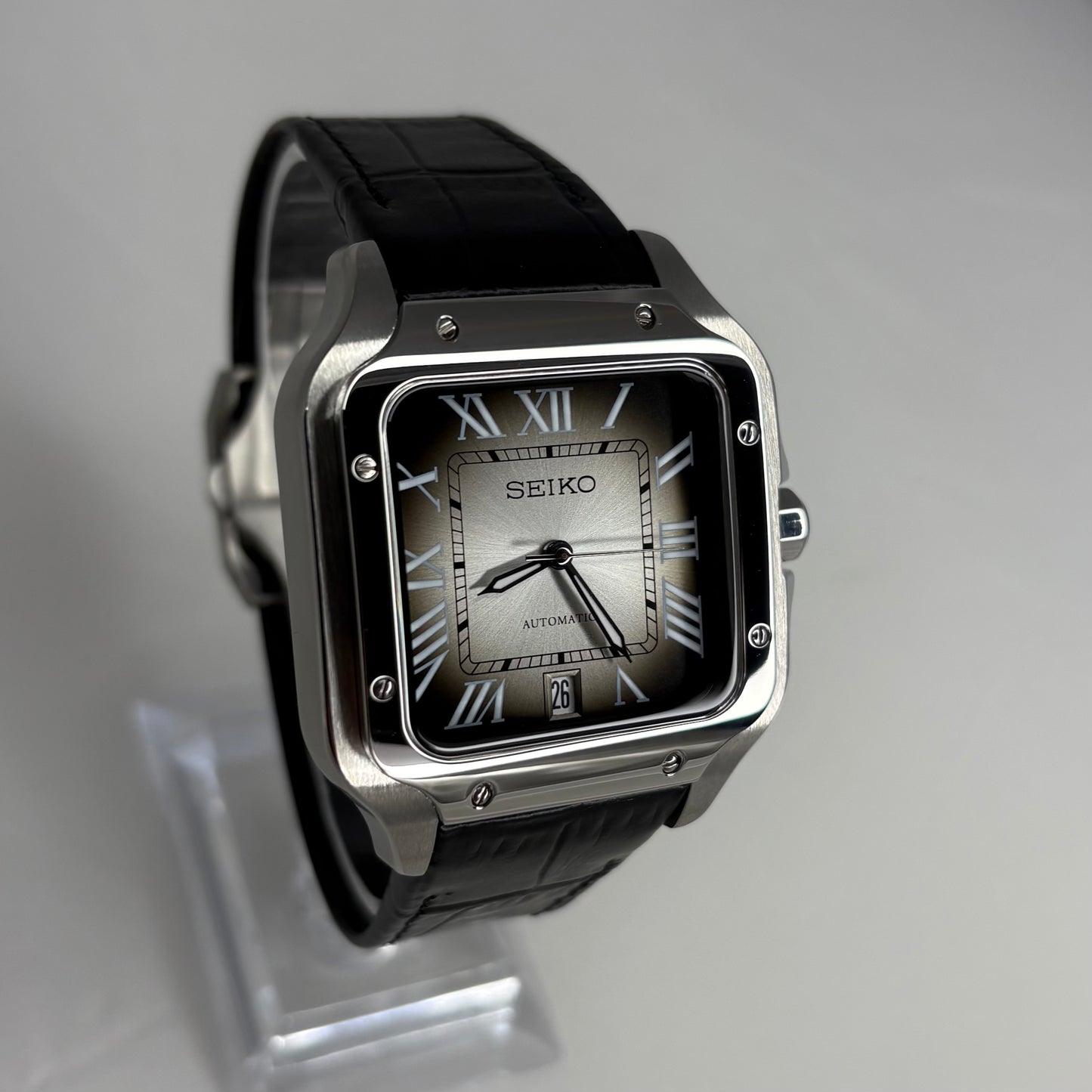 Santeiko Silver Burst Dial Leather