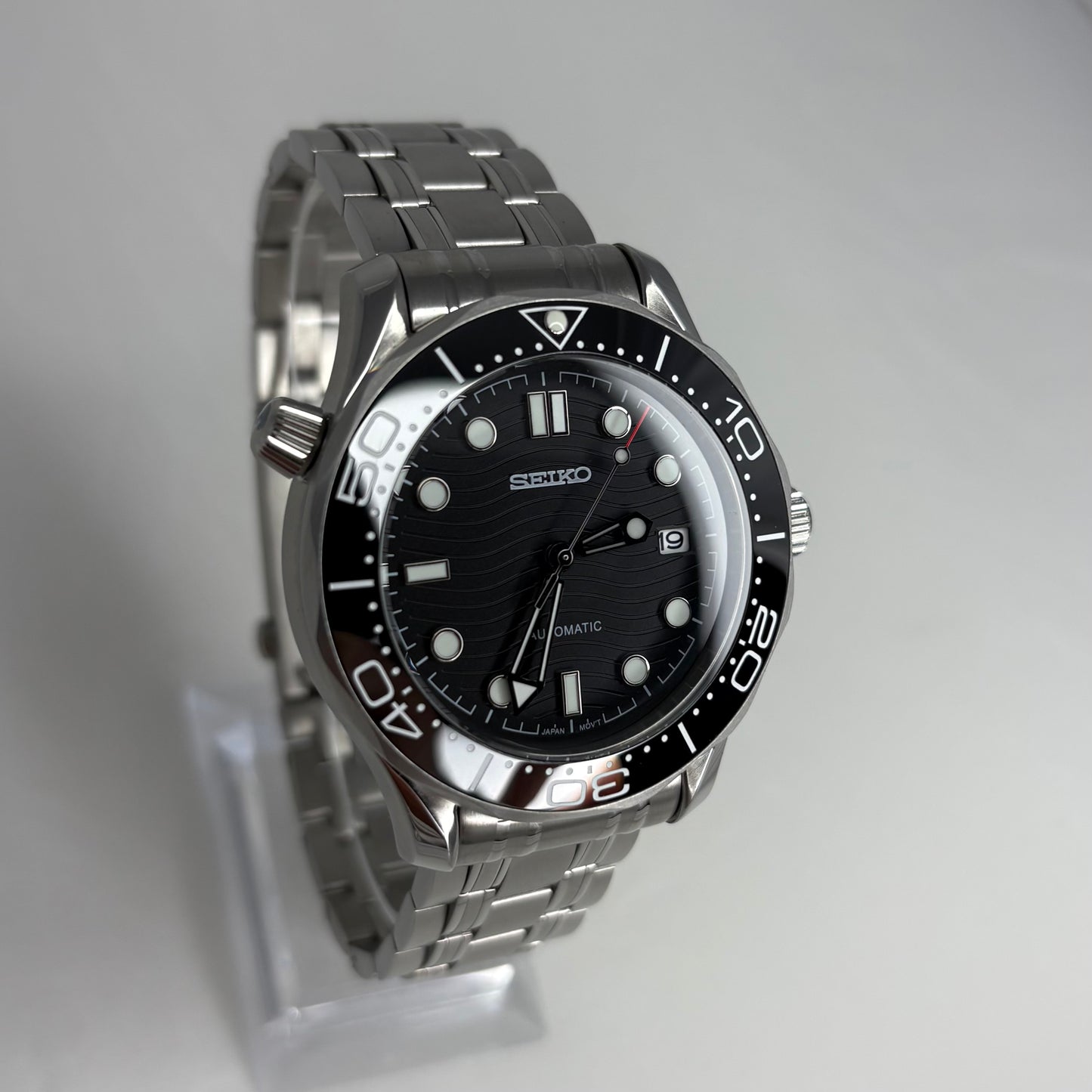 Seikomaster 007 Black Steel