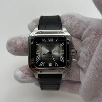 Santeiko Silver Burst Dial Leather