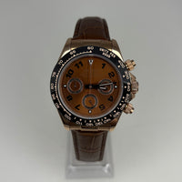Seitona Chocolate Brown Dial (Leather Strap)