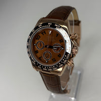 Seitona Chocolate Brown Dial (Leather Strap)