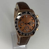 Seitona Chocolate Brown Dial (Leather Strap)