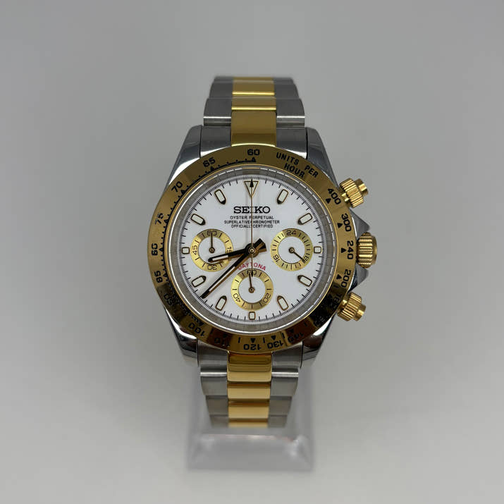 Seitona Two Tone Gold White Dial
