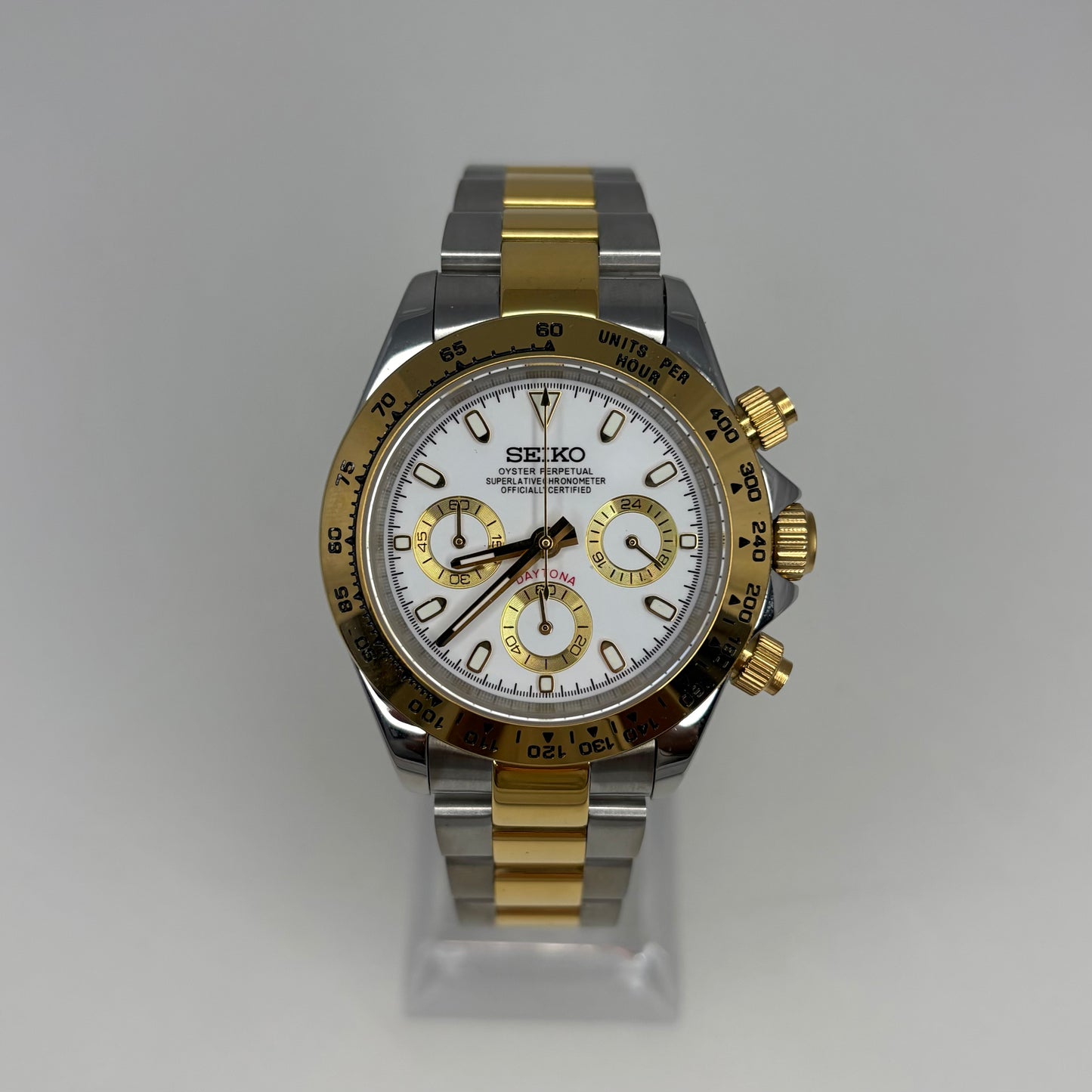 Seitona Two Tone Gold White Dial