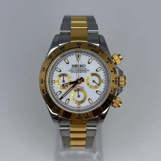 Seitona Two Tone Gold White Dial