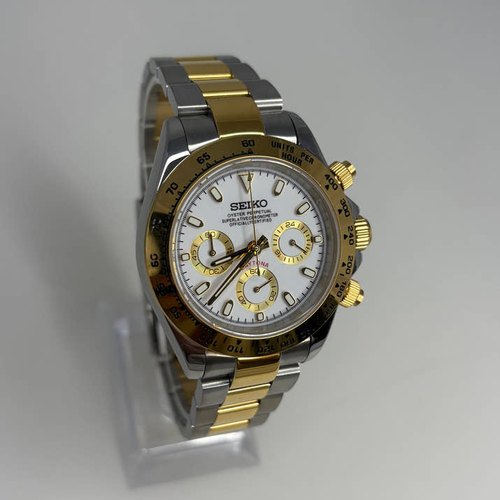 Seitona Two Tone Gold White Dial