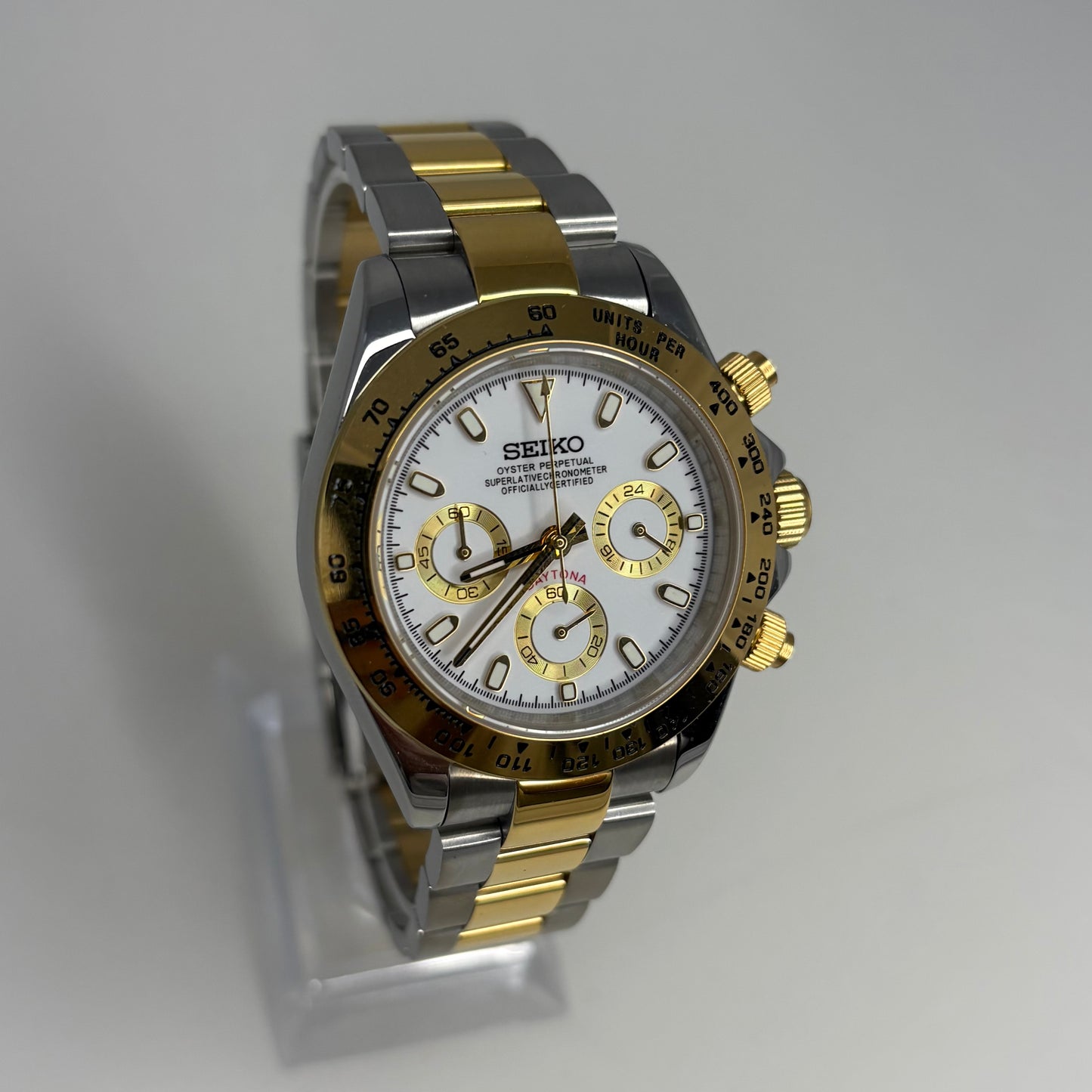 Seitona Two Tone Gold White Dial