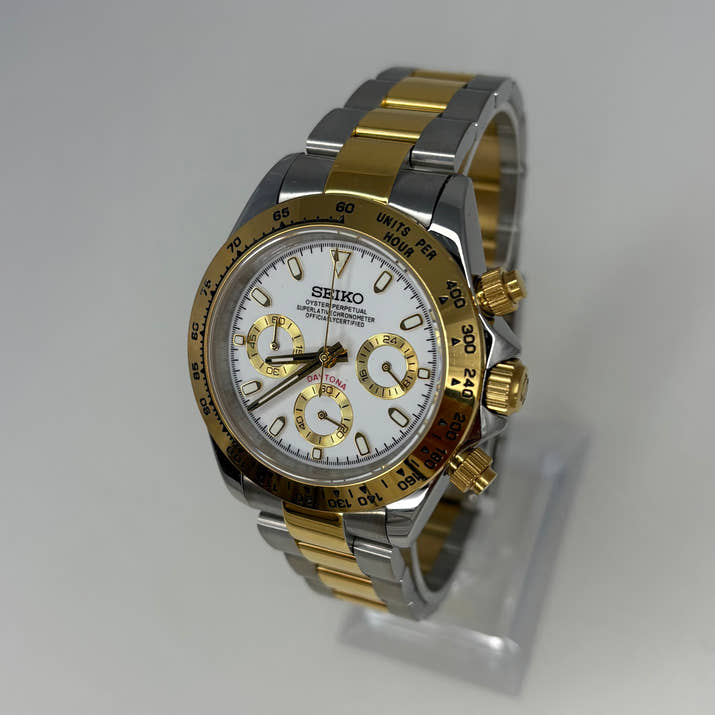 Seitona Two Tone Gold White Dial