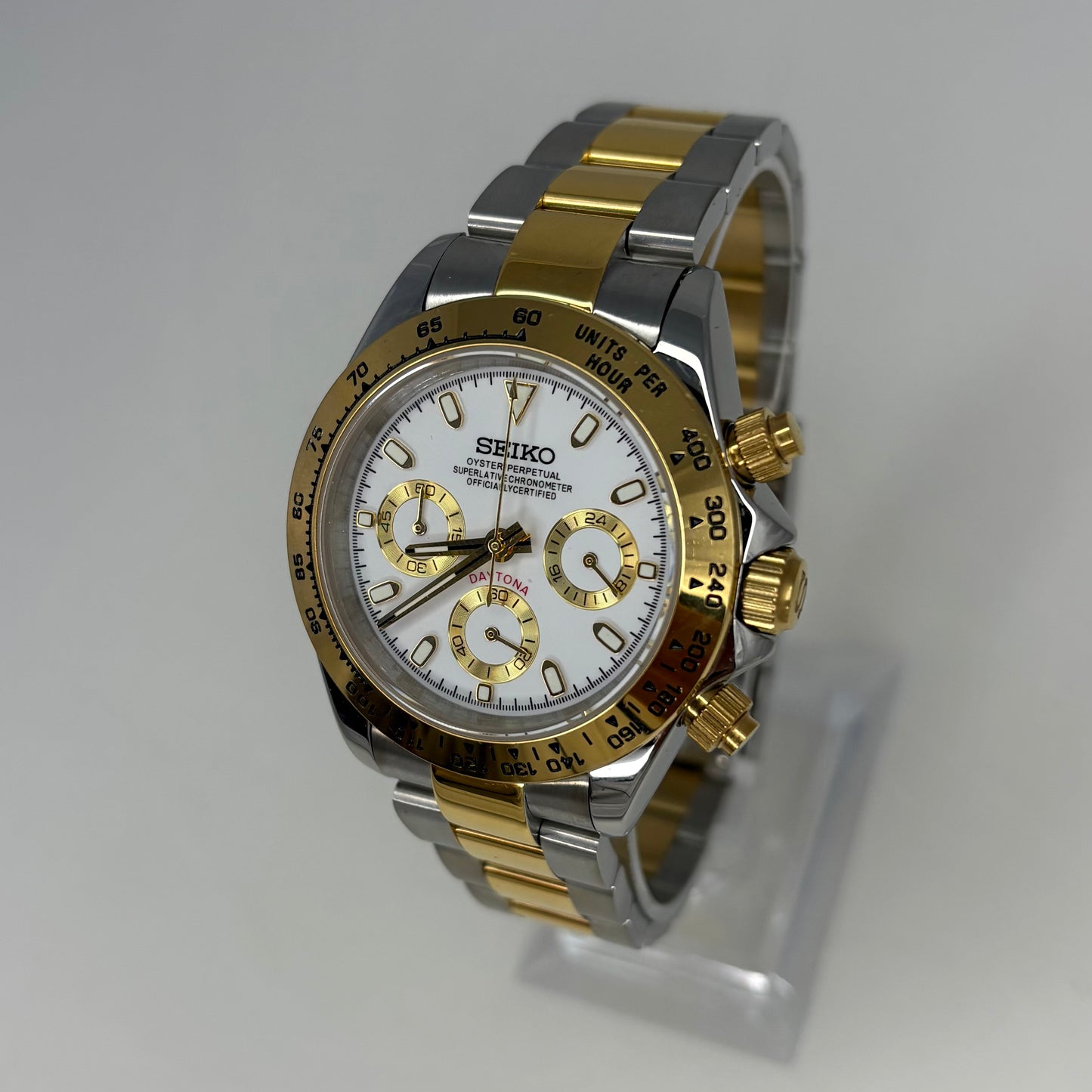 Seitona Two Tone Gold White Dial
