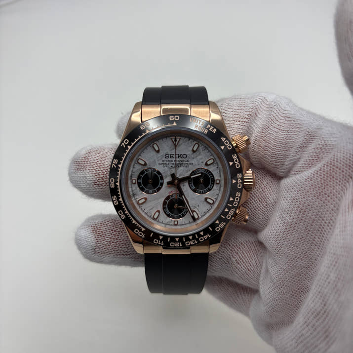 Seitona Rose Gold Meteorite Oysterflex