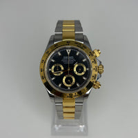 Seitona Two Tone Gold Black Dial