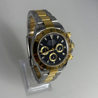 Seitona Two Tone Gold Black Dial