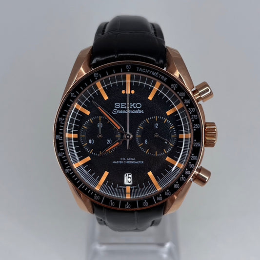 Seikomaster Rose Gold Leather