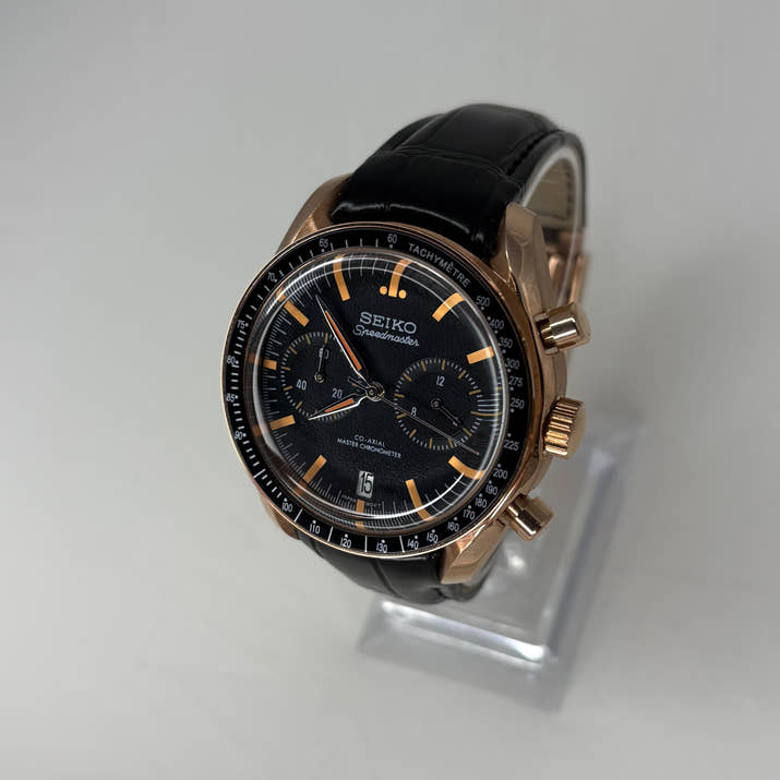 Seikomaster Rose Gold Leather