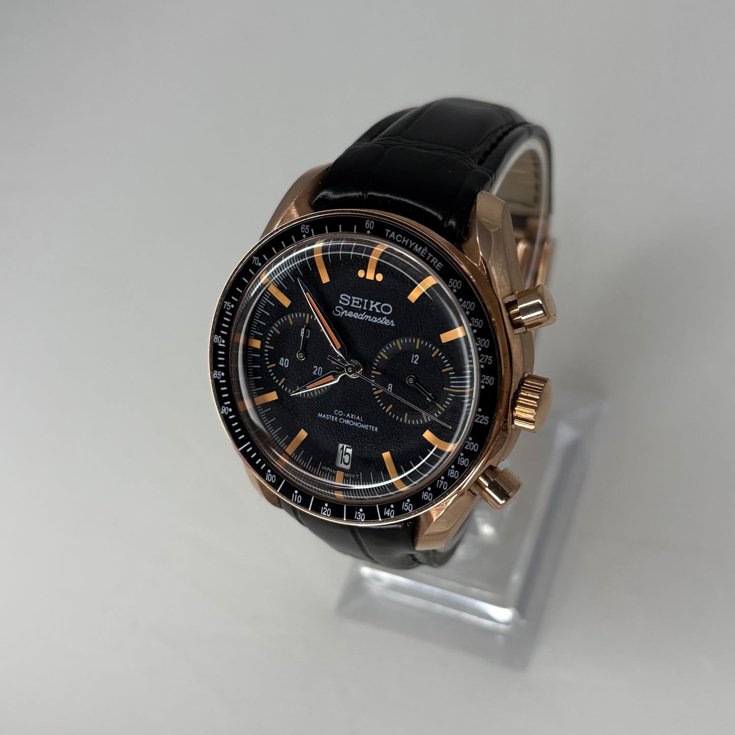 Seikomaster Rose Gold Leather
