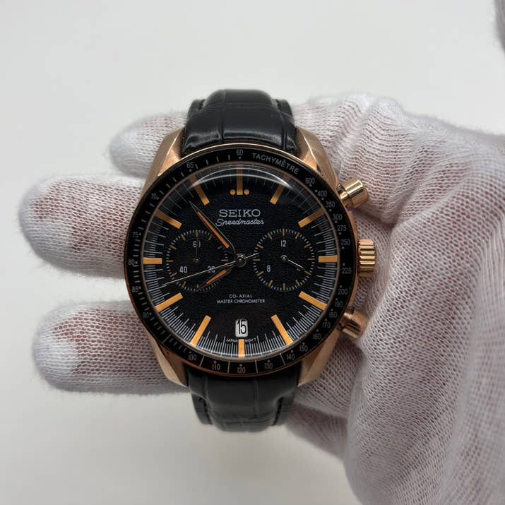 Seikomaster Rose Gold Leather