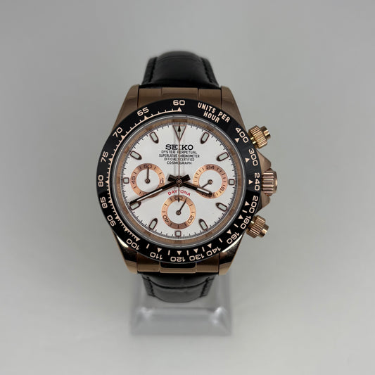 Seitona Rose Gold White Dial (Leather)