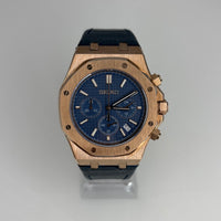 Royal Seioak Rose Gold Blue (Leather)