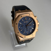 Royal Seioak Rose Gold Blue (Leather)