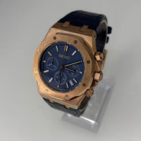 Royal Seioak Rose Gold Blue (Leather)