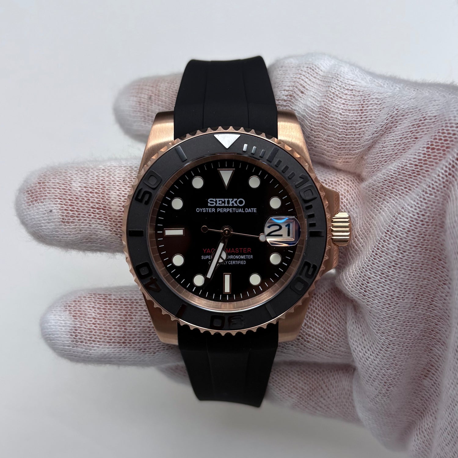 Seikomariner Yatchmaster Everose Gold