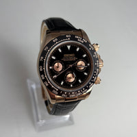 Seitona Black Rose Gold (Leather)