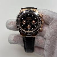 Seitona Black Rose Gold (Leather)