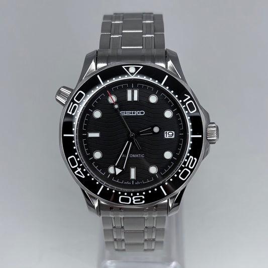Seikomaster 007 Black Steel