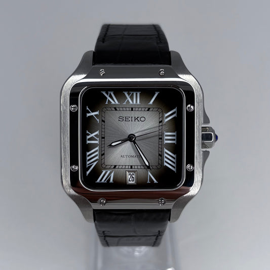 Santeiko Silver Burst Dial Leather