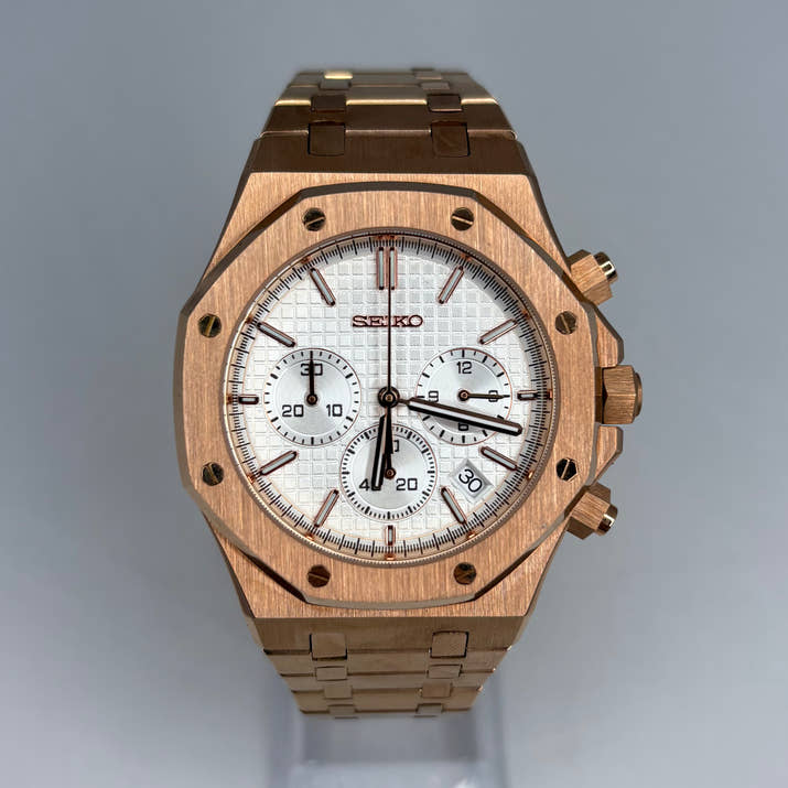 Royal seikoak “Rose Gold White” Mod