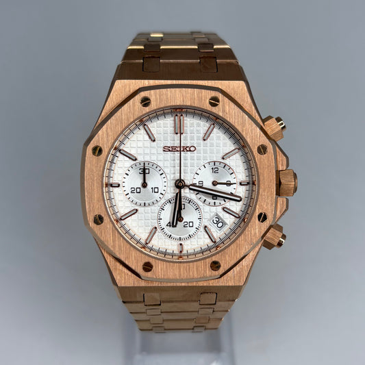 Royal seikoak “Rose Gold White” Mod