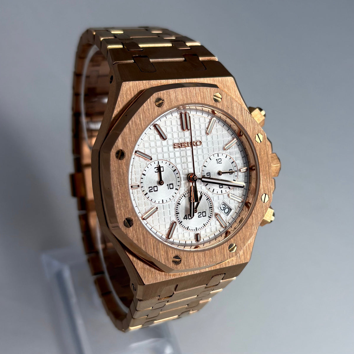 Royal seikoak “Rose Gold White” Mod