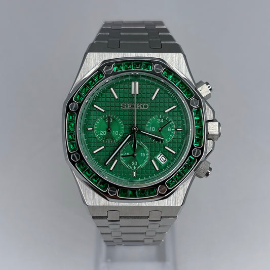 Royal Seioak Green Emerald Chronograph Mod