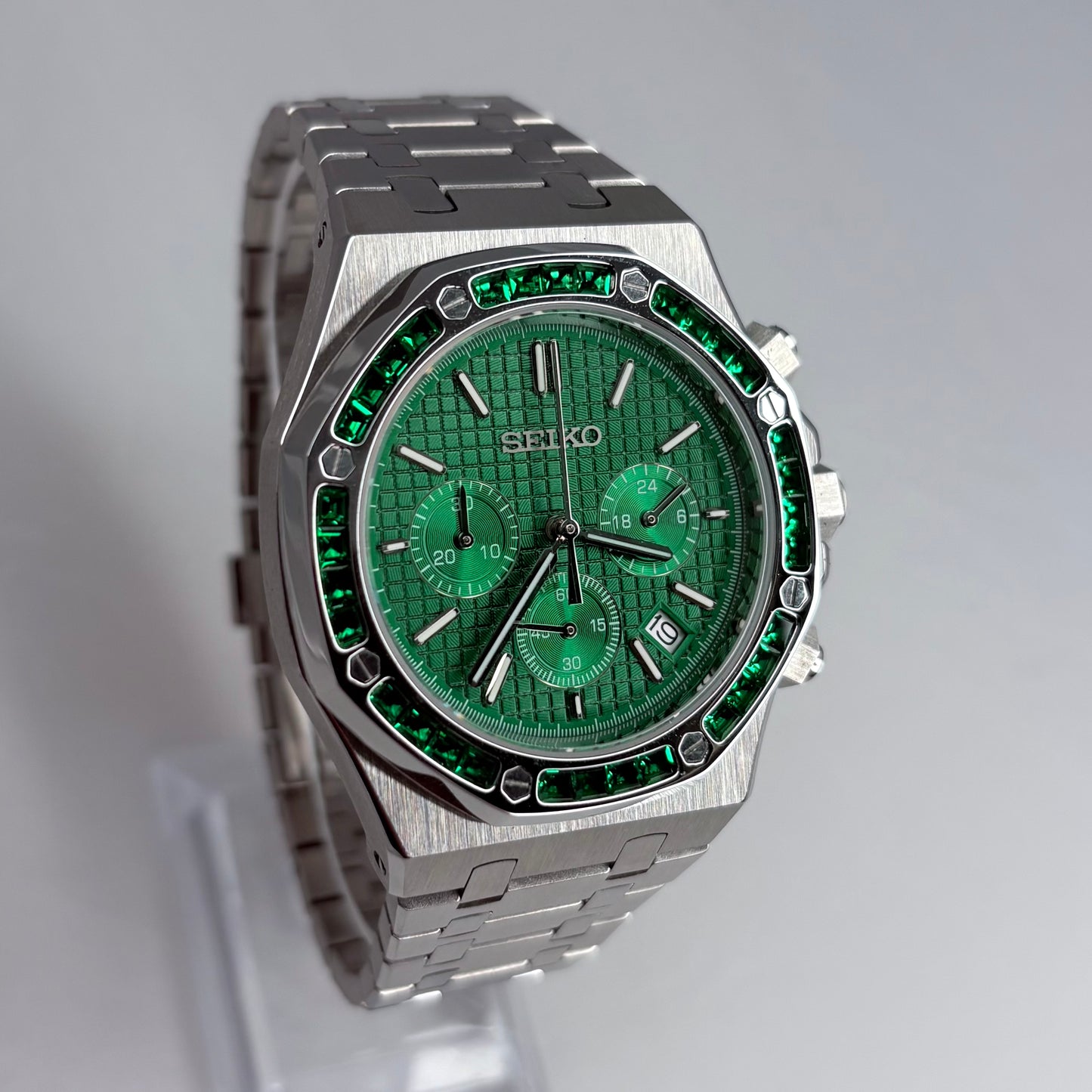 Royal Seioak Green Emerald Chronograph Mod