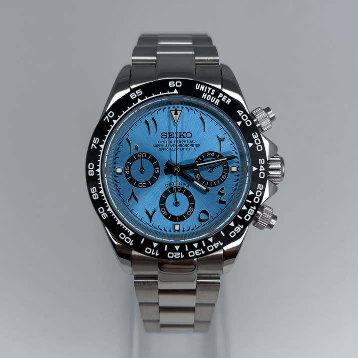 Seitona Ice Blue Arabic Dial