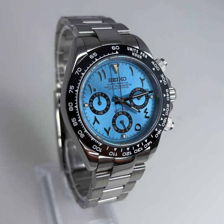 Seitona Ice Blue Arabic Dial
