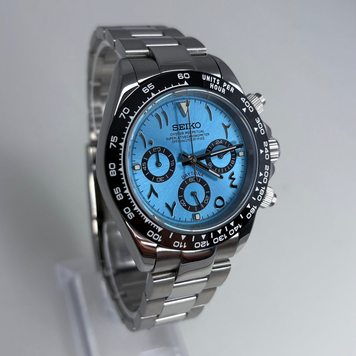 Seitona Ice Blue Arabic Dial