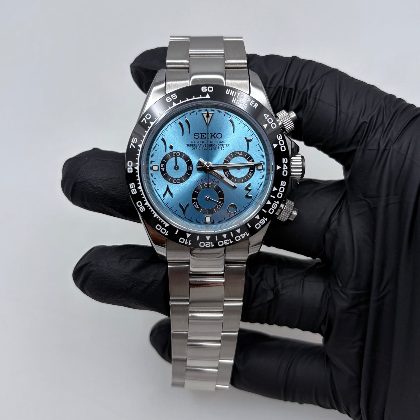 Seitona Ice Blue Arabic Dial