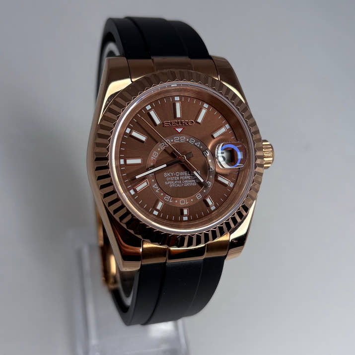 Seikojust Sky-Dweller Chocolate Rose Gold
