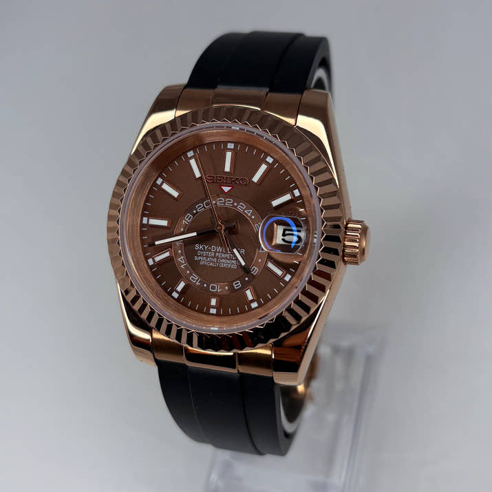 Seikojust Sky-Dweller Chocolate Rose Gold