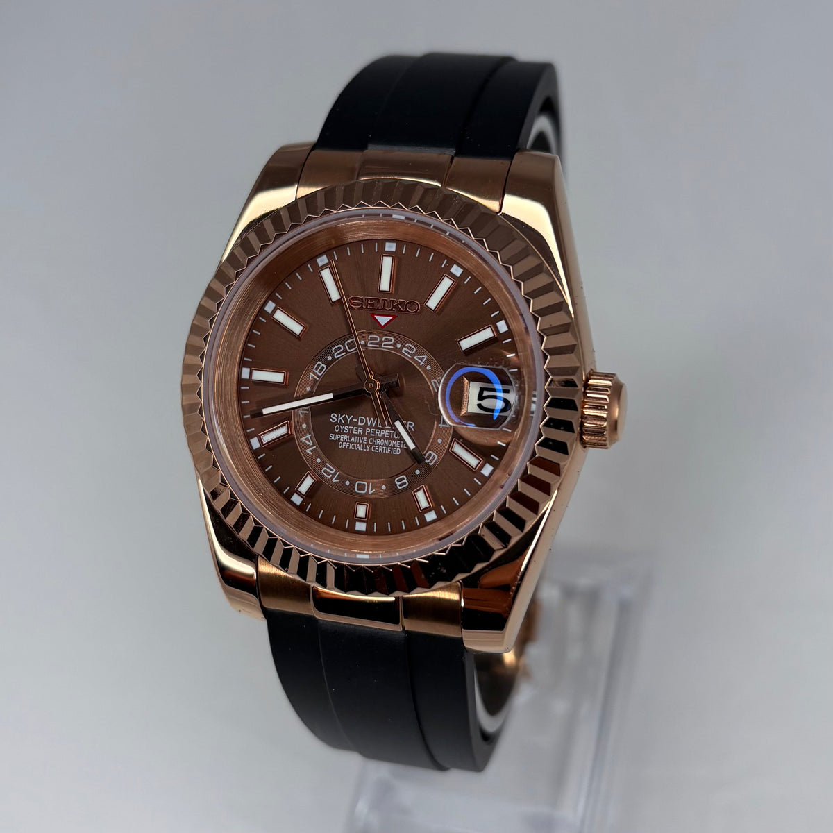 Seikojust Sky-Dweller Chocolate Rose Gold
