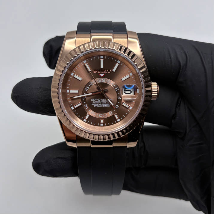 Seikojust Sky-Dweller Chocolate Rose Gold